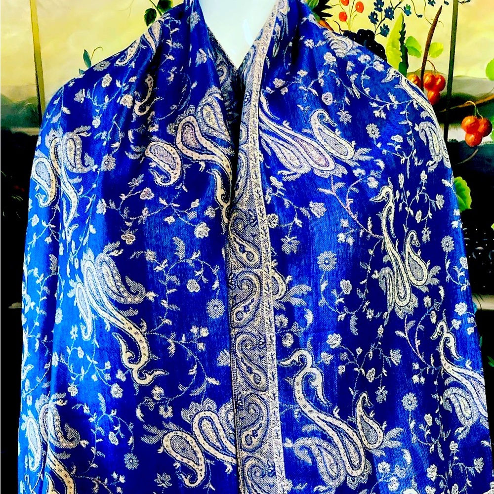 New imported Royal Blue Diva Pashmina!